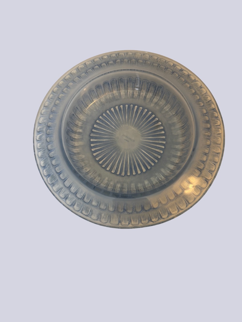Early 20th Century Pale Blue R Lalique Bowl