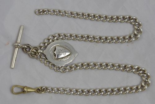 Silver Double Albert Watch Chain