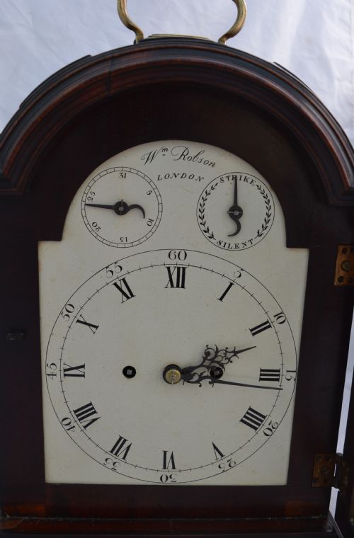 fig 1. William Robson, London Georgian Bracket Clock