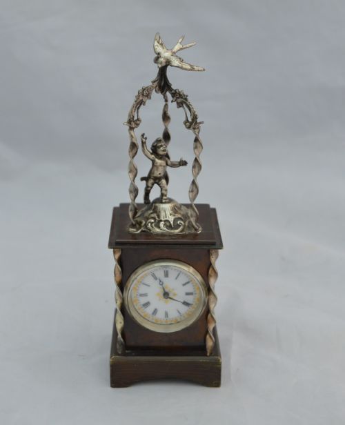 Rare French Figural Carriage Clock