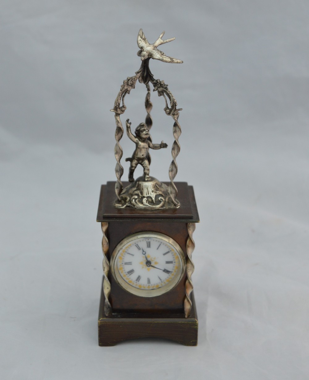 Rare French Figural Carriage Clock