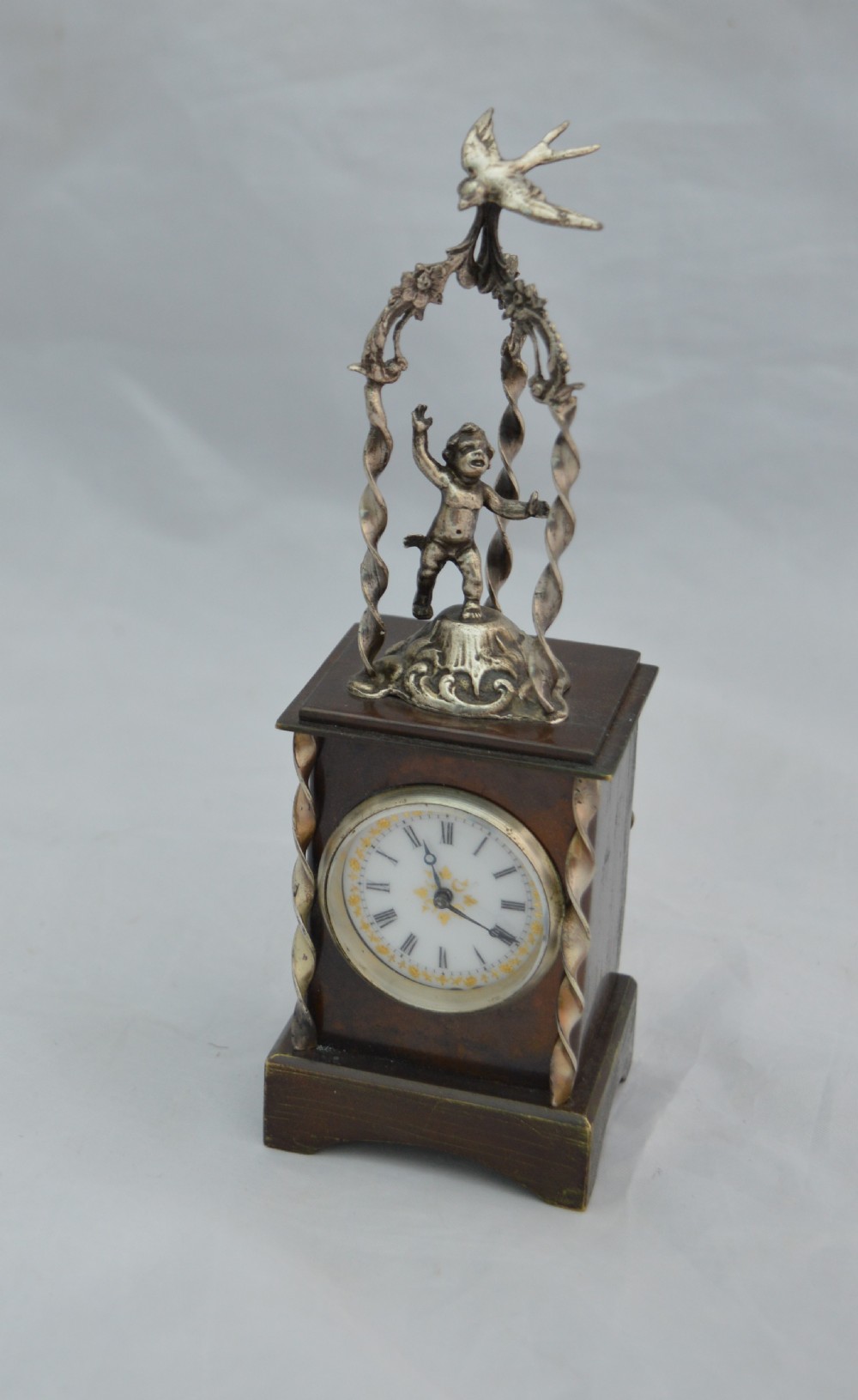 Rare French Figural Carriage Clock View III