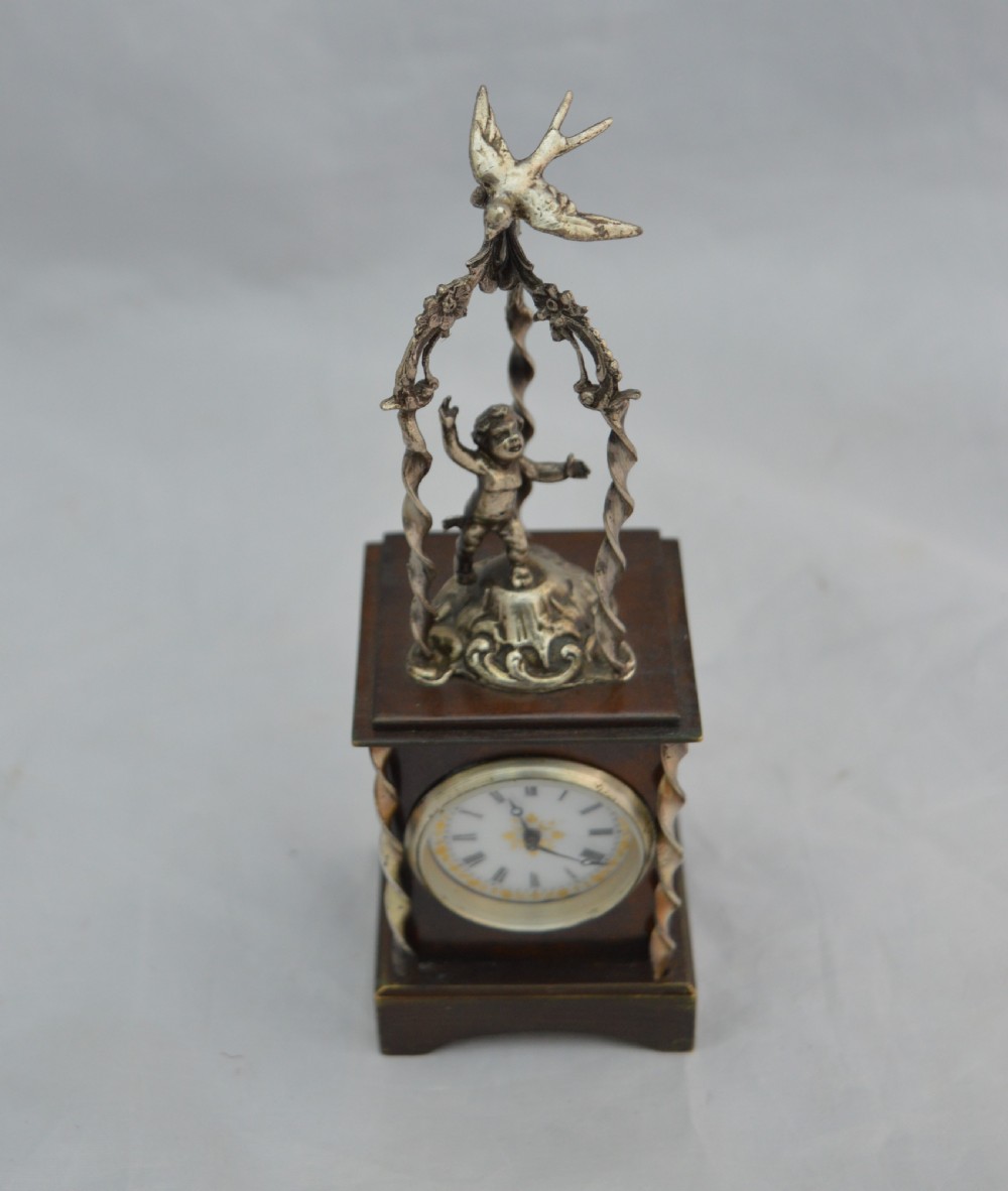 Rare French Figural Carriage Clock View IV