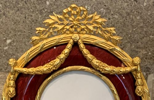 PAIR OF NAPOLEON III GILT BRONZE AND ENAMEL PICTURE FRAMES CIRCA 1840 - ADDITIONAL PHOTO 7