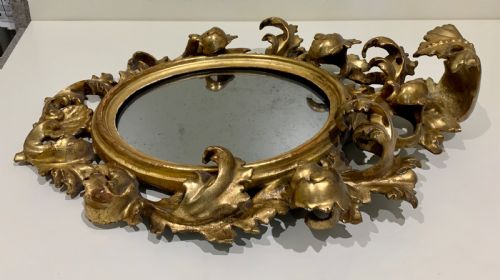 PAIR OF ITALIAN FLORENTINE CARVED GILTWOOD MIRRORS C1870 - ADDITIONAL PHOTO 10
