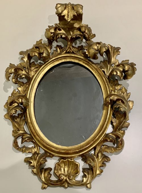 PAIR OF ITALIAN FLORENTINE CARVED GILTWOOD MIRRORS C1870 - ADDITIONAL PHOTO 11