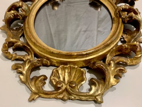 PAIR OF ITALIAN FLORENTINE CARVED GILTWOOD MIRRORS C1870 - ADDITIONAL PHOTO 12