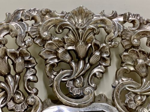 ANTIQUE SILVER BOWL BASKET ALT WIEN VIENNA AUSTRIA 1864 - ADDITIONAL PHOTO 8