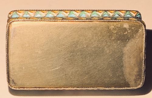 A KHLEBNIKOV RUSSIAN SILVERGILT AND SHADED ENAMEL BOX CASE - ADDITIONAL PHOTO 11