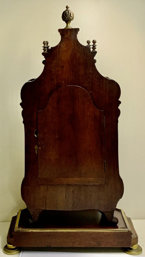 A LARGE FRENCH BRASS INLAID MAHOGANY PLANCHON A PARIS MANTEL CLOCK - ADDITIONAL PHOTO 19