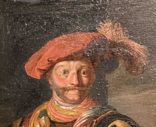 A DUTCH SCHOOL HALF LENGTH PORTRAIT A CAVALIER - ADDITIONAL PHOTO 2