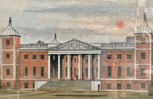 WILLIAM SPEECHLY C17401780 ARCHITECTURAL WATERCOLOUR OSTERLEY PARK - ADDITIONAL PHOTO 2