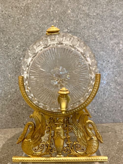 A CHARLES X GILT BRONZEMOUNTED GLASS SPIRIT SCENT BARREL ON A STAND CIRCA 1830 - ADDITIONAL PHOTO 11