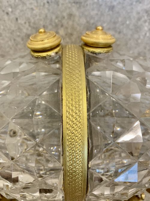 A CHARLES X GILT BRONZEMOUNTED GLASS SPIRIT SCENT BARREL ON A STAND CIRCA 1830 - ADDITIONAL PHOTO 13