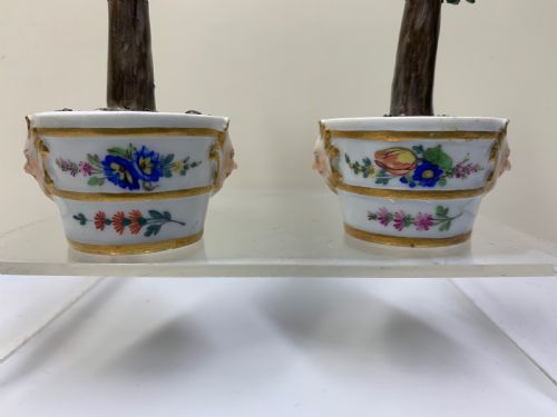 RARE PAIR MEISSEN MARCOLINI LEMON TREES IN TUBS CIRCA 1790 PORCELAIN - ADDITIONAL PHOTO 7