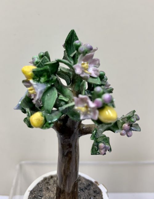 RARE PAIR MEISSEN MARCOLINI LEMON TREES IN TUBS CIRCA 1790 PORCELAIN - ADDITIONAL PHOTO 11