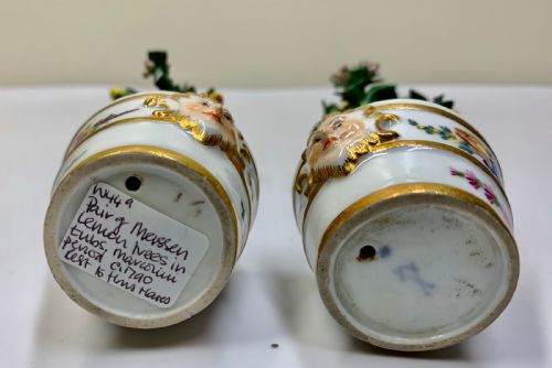 RARE PAIR MEISSEN MARCOLINI LEMON TREES IN TUBS CIRCA 1790 PORCELAIN - ADDITIONAL PHOTO 13