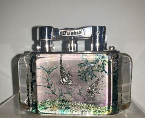 A RARE VINTAGE HALF GIANT DUNHILL AQUARIUM TABLE LIGHTER CIRCA1950 - ADDITIONAL PHOTO 1