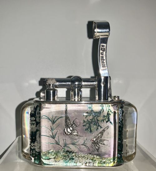 A RARE VINTAGE HALF GIANT DUNHILL AQUARIUM TABLE LIGHTER CIRCA1950 - ADDITIONAL PHOTO 3