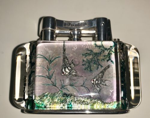 A RARE VINTAGE HALF GIANT DUNHILL AQUARIUM TABLE LIGHTER CIRCA1950 - ADDITIONAL PHOTO 5