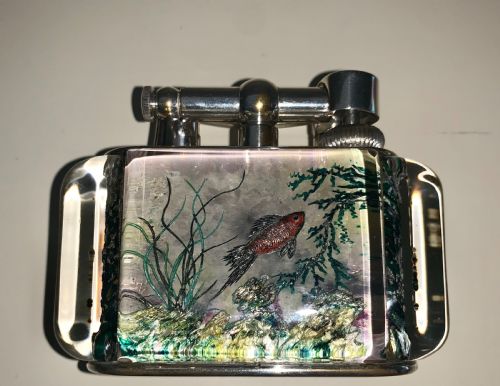 A RARE VINTAGE HALF GIANT DUNHILL AQUARIUM TABLE LIGHTER CIRCA1950 - ADDITIONAL PHOTO 6