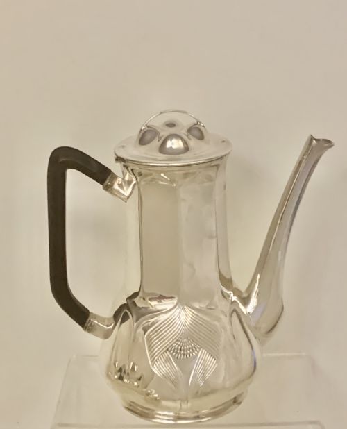 RARE SUPERB ORIVIT STERLING SILVER ART NOUVEAU COFFEE AND TEA SERVICE COLOGNE GERMANY - ADDITIONAL PHOTO 3