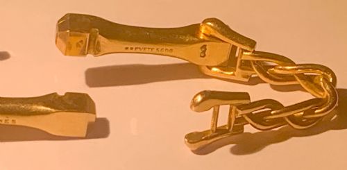 SUPERB PAIR HERMES PARIS MID CENTURY STIRRUP CUFFLINKS 18CT GOLD CIRCA 1965 - ADDITIONAL PHOTO 7