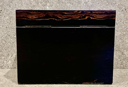 A FINE VICTORIAN COROMANDEL BRASS BOUND PIETRA DURA STATIONARY BOX BY CG HOPE HASTINGS - ADDITIONAL PHOTO 6