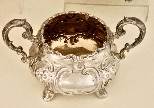 VICTORIAN STERLING SILVER TEA AND COFFEE SERVICE A B SAVORY SONS WILLIAM SMILEY - ADDITIONAL PHOTO 3
