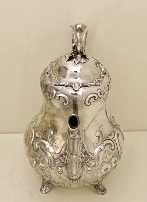 VICTORIAN STERLING SILVER TEA AND COFFEE SERVICE A B SAVORY SONS WILLIAM SMILEY - ADDITIONAL PHOTO 5