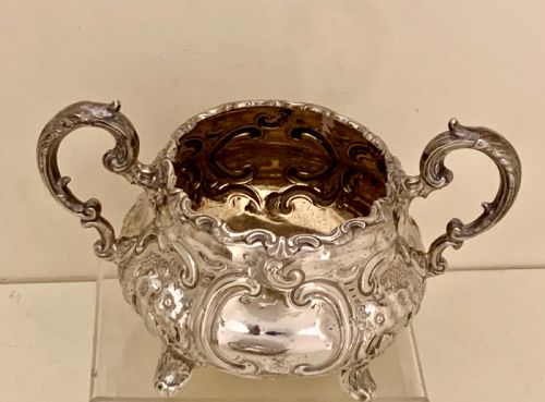 VICTORIAN STERLING SILVER TEA AND COFFEE SERVICE A B SAVORY SONS WILLIAM SMILEY - ADDITIONAL PHOTO 9