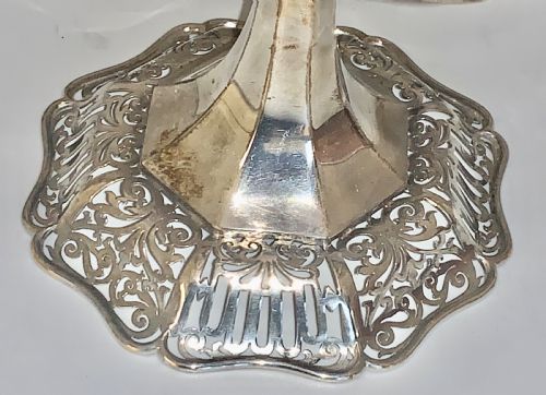 EDWARDIAN JAMES DIXON SONS STERLING SILVER PIERCED CENTREPIECE 1907 - ADDITIONAL PHOTO 5