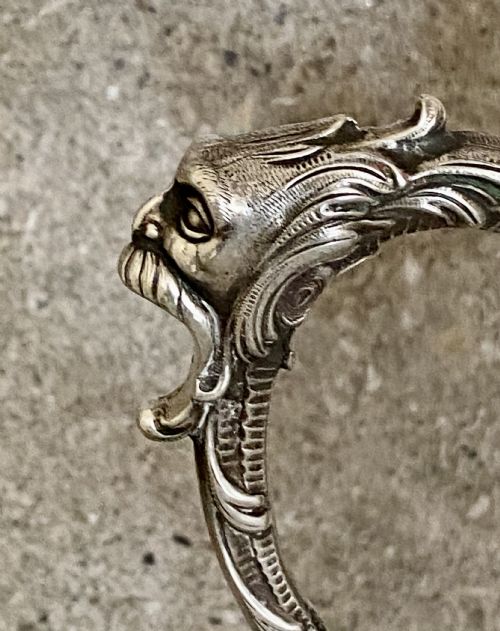 ANTIQUE STERLING SILVER GLASS CLARET JUG TOPAZIO PORTUGAL - ADDITIONAL PHOTO 8