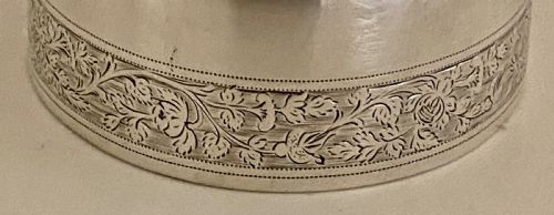 FINE ANTIQUE GEORGIAN STERLING SILVER DRINKING GOBLET CIRCA 1798 - ADDITIONAL PHOTO 4