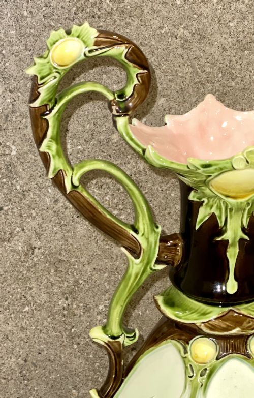 PAIR OF LARGE MAJOLICA VASES BY JULIUS DRESSLER AUSTRIA CIRCA 1885 - ADDITIONAL PHOTO 10