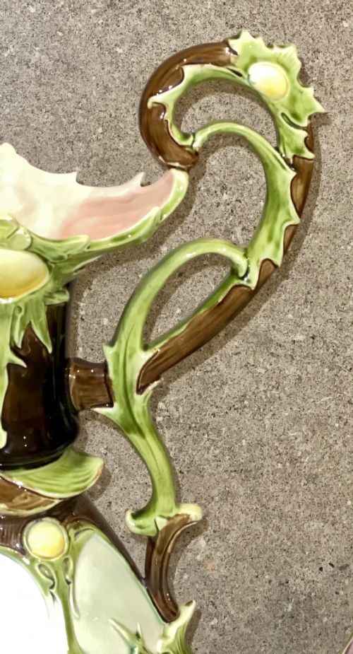 PAIR OF LARGE MAJOLICA VASES BY JULIUS DRESSLER AUSTRIA CIRCA 1885 - ADDITIONAL PHOTO 11