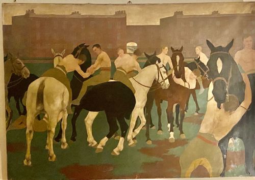A HUGE IMPRESSIVE PAINTING BY ELEANOR BARBARA SHIFFNER 18961982 BRITISH - ADDITIONAL PHOTO 16
