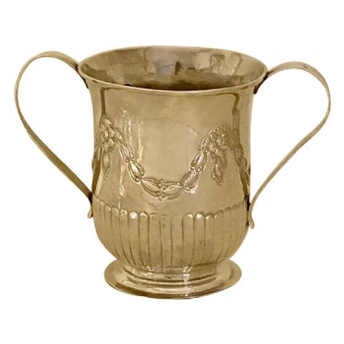 GEORGE III ANTIQUE STERLING SILVER 2 HANDLED PORRINGER CIRCA 1778