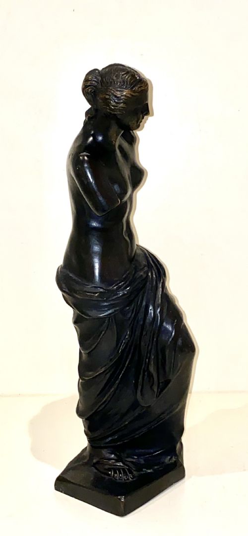 A FRENCH 19TH CENTURY BRONZE FIGURE OF VENUS DE MILO - ADDITIONAL PHOTO 5