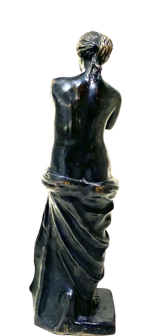 A FRENCH 19TH CENTURY BRONZE FIGURE OF VENUS DE MILO - ADDITIONAL PHOTO 8