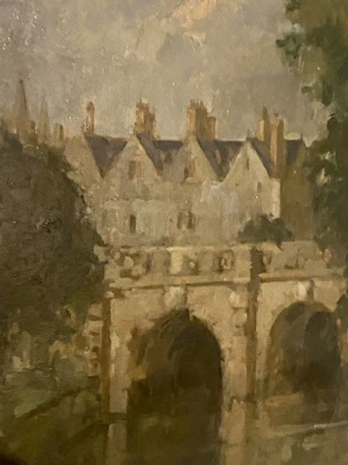 PETER GREENHAM 1909 1992 BRITISH MAGDALENE BRIDGE OXFORD OIL ON BOARD - ADDITIONAL PHOTO 3