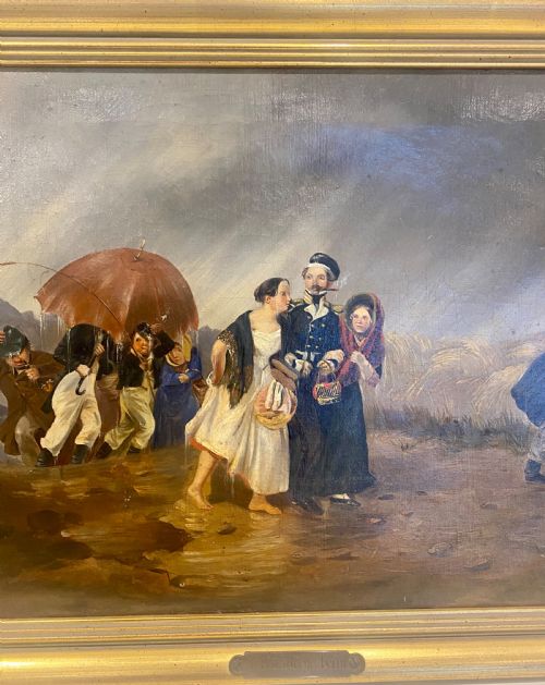 WILHELM ALEXANDER MEYERHEIM GERMAN 18151882 WALKING IN THE RAIN - ADDITIONAL PHOTO 15