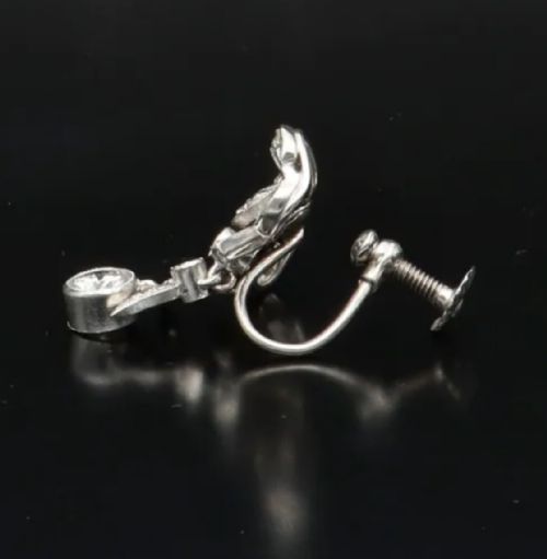 A HIGH QUALITY PAIR OF EDWARDIAN DIAMOND EARRINGS - ADDITIONAL PHOTO 10