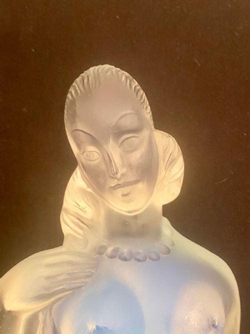 A LARGE ART DECO GLASS FIGURE CARYATID BY MARIUS ERNEST SABINO 18781961 FRANCE - ADDITIONAL PHOTO 5