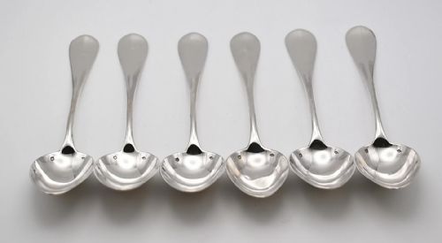 ANTIQUE 19TH CENTURY FRENCH SILVER CUTLERY SET 6 SPOONS 6 FORKS 825G - ADDITIONAL PHOTO 9