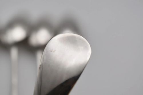 ANTIQUE 19TH CENTURY FRENCH SILVER CUTLERY SET 6 SPOONS 6 FORKS 825G - ADDITIONAL PHOTO 11