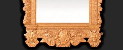 A LARGE GEORGE II GILTWOOD PIER MIRROR WITH ORIGINAL GLASS PLATE 77 X 38 - ADDITIONAL PHOTO 7