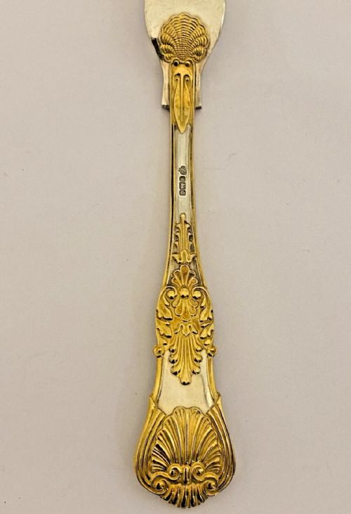 CJ VANDER PARCEL GILT SOLID SILVER COBURG PATTERN 78 PC 12 PLACE CANTEEN CUTLERY - ADDITIONAL PHOTO 11