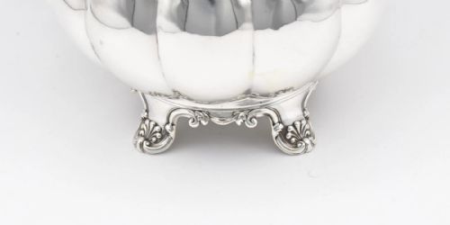 A WILLIAM IV STERLING SILVER 4 PIECE TEA COFFEE SERVICE JOSEPH CRADDOCK 1827 - ADDITIONAL PHOTO 3