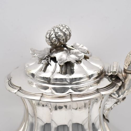 A WILLIAM IV STERLING SILVER 4 PIECE TEA COFFEE SERVICE JOSEPH CRADDOCK 1827 - ADDITIONAL PHOTO 5